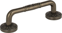 Hammered Medallion Pull 3'' cc Burnished Bronze 264-BB