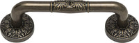 Hammered Medallion Pull 3'' cc Burnished Bronze 264-BB