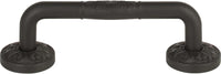 Hammered Medallion Pull 3'' cc Aged Bronze 264-O