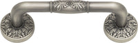 Hammered Medallion Pull 3'' cc Pewter 264-P