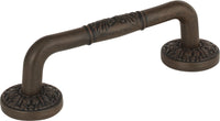 Hammered Medallion Pull 3'' cc Rust 264-R