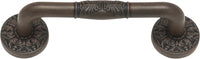 Hammered Medallion Pull 3'' cc Rust 264-R