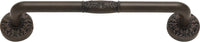 Hammered Medallion Pull 5'' cc Rust 277-R