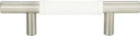 Zanzibar White Leather Pull 3'' cc