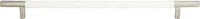 Zanzibar White Leather Pull 11 5/16'' cc