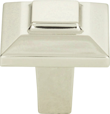 Trocadero Small Square Knob 1'' Polished Nickel 283-PN