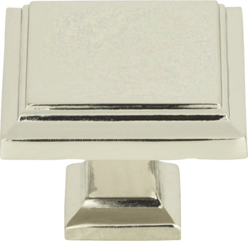 Sutton Place Square Knob 1 1/4'' Polished Nickel 289-PN