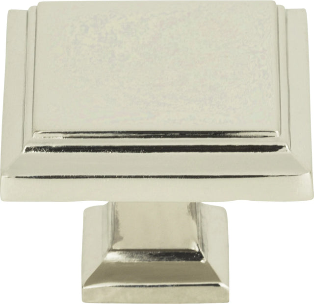 Sutton Place Square Knob 1 1/4'' Polished Nickel 289-PN