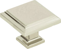 Sutton Place Square Knob 1 1/4'' Polished Nickel 289-PN