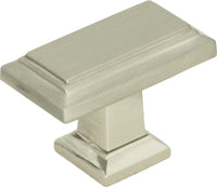 Sutton Place Rectangle Knob 1 7/16'' Brushed Nickel 290-BRN
