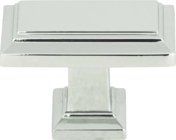 Sutton Place Rectangle Knob 1 7/16'' Polished Chrome 290-CH