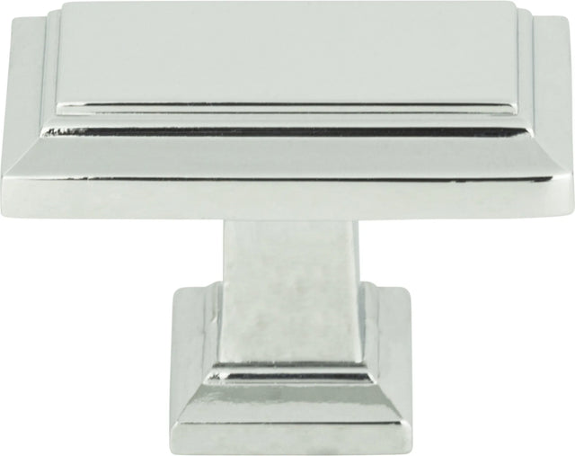 Sutton Place Rectangle Knob 1 7/16'' Polished Chrome 290-CH