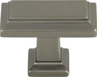 Sutton Place Rectangle Knob 1 7/16'' Slate 290-SL
