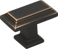 Sutton Place Rectangle Knob 1 7/16'' Venetian Bronze 290-VB