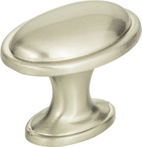 Austen Oval Knob 1 5/16'' Brushed Nickel 316-BRN