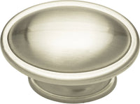 Austen Oval Knob 1 5/16'' Brushed Nickel 316-BRN