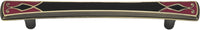 Canterbury Pull 5 1/16'' cc Black & Red 3188-R-B