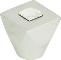 Crystal Square Knob 1'' Matte Chrome 3195-MC