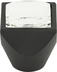 Crystal Large Square Knob 1''