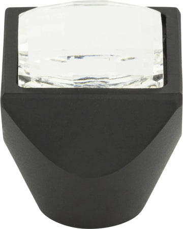 Crystal Large Square Knob 1''