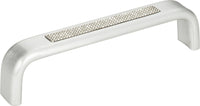 Crystal Inset Arch Pull 5 1/16'' cc Matte Chrome 3199-MC