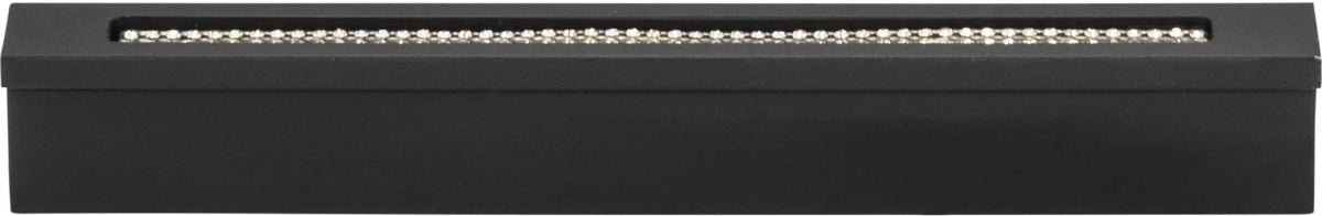 Crystal Bar Inset Thin Pull 3 3/4'' cc Matte Black 3201-BL