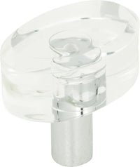 Optimism Oval Knob 1 1/2'' Polished Chrome 3230-CH
