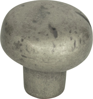 Distressed Round Knob 1 3/8'' Pewter 331-P