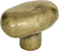 Distressed Oval Knob 1 11/16'' Champagne 332-CM