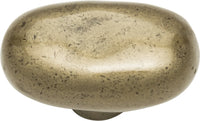 Distressed Oval Knob 1 11/16'' Champagne 332-CM