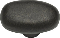 Distressed Oval Knob 1 11/16'' Oil Rubbed Bronze 332-ORB