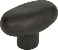 Distressed Oval Knob 1 11/16'' Oil Rubbed Bronze 332-ORB