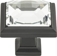 Crystal Legacy Square Knob 1 5/16''
