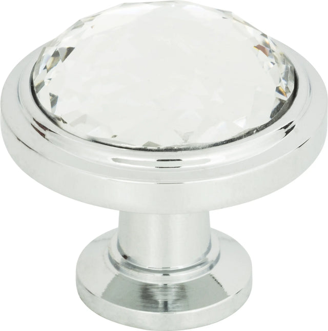 Crystal Legacy Round Knob 1 5/16'' Polished Chrome 343-CH
