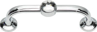Crystal Legacy Bracelet Pull 3'' cc Polished Chrome 344-CH
