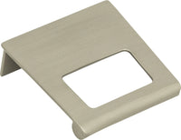 Edge Pulls Mid Century Tab Pull 1 1/4'' cc Brushed Nickel 362-BRN