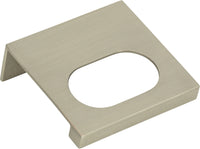 Edge Pulls Modern Square Edge Tab Pull 1 1/4'' cc Brushed Nickel 364-BRN