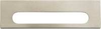 Edge Pulls Modern Square Edge Tab Pull 5 1/16'' cc Brushed Nickel 365-BRN