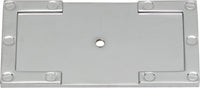Campaign L-Bracket Backplate 3 11/16'' Polished Chrome 378-CH