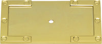 Campaign L-Bracket Backplate 3 11/16'' Polished Brass 378-PB