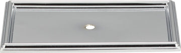 Campaign Rope Backplate 3 11/16'' Polished Chrome 379-CH
