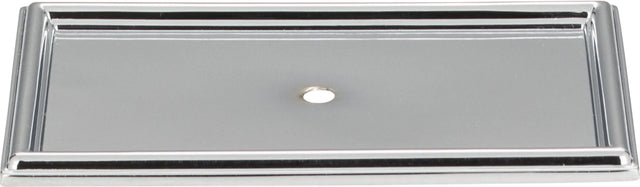 Campaign Rope Backplate 3 11/16'' Polished Chrome 379-CH