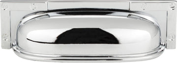 Campaign L-Bracket Cup Pull 3 3/4'' cc Polished Chrome 382-CH