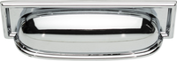 Campaign Rope Cup Pull 3 3/4'' cc Polished Chrome 383-CH
