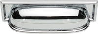 Campaign Rope Cup Pull 3 3/4'' cc Polished Chrome 383-CH