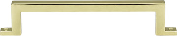 Campaign Bar Pull 5 1/16'' cc Polished Brass 386-PB