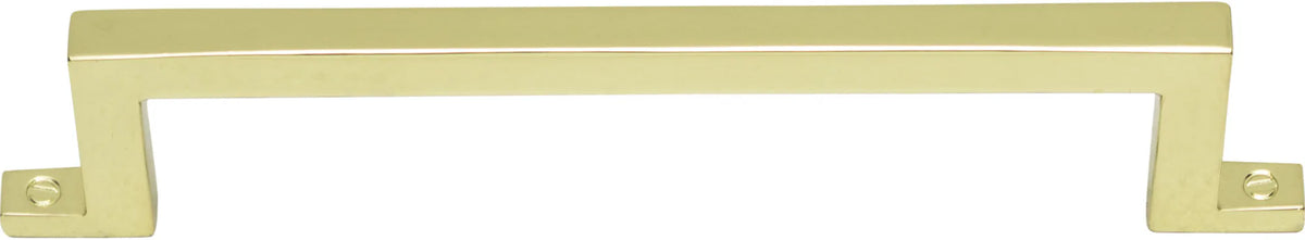 Campaign Bar Pull 5 1/16'' cc Polished Brass 386-PB