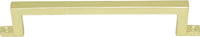 Campaign Bar Pull 5 1/16'' cc Polished Brass 386-PB