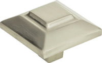 Trocadero Large Square Knob 1 1/2'' Brushed Nickel 4002-BRN