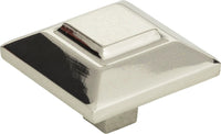 Trocadero Large Square Knob 1 1/2'' Polished Nickel 4002-PN